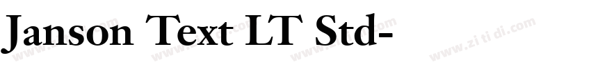 Janson Text LT Std字体转换